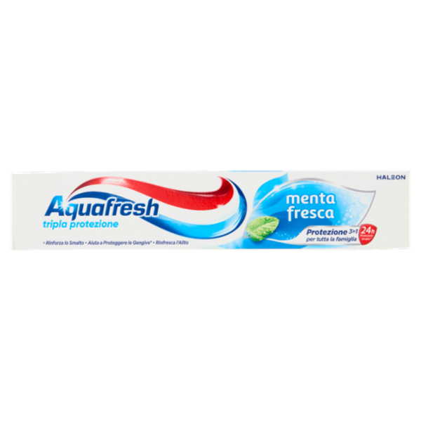 Aquafresh Tripla protezione dentifricio 3 in 1 gusto menta fresca e protezione denti 75 ml
