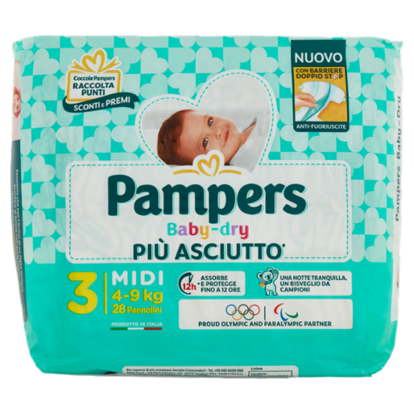 Pampers Baby-dry Midi 28 pz