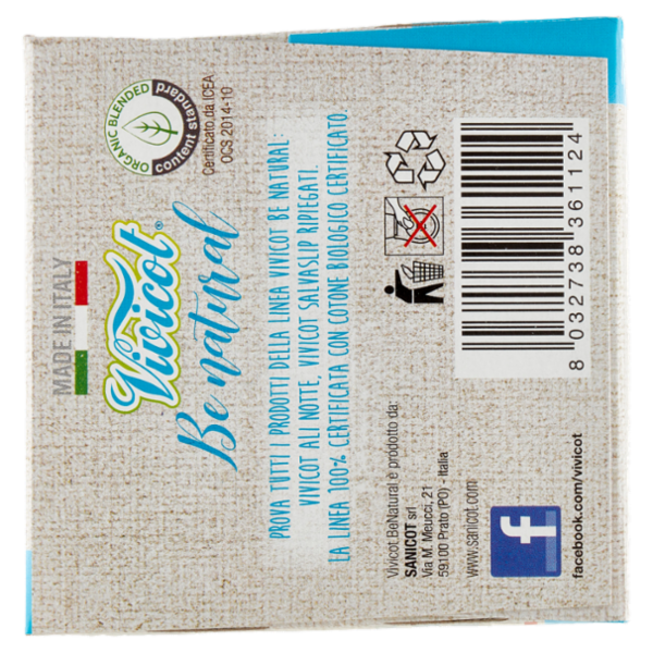 Vivicot Be natural Notte con Ali 10 pz