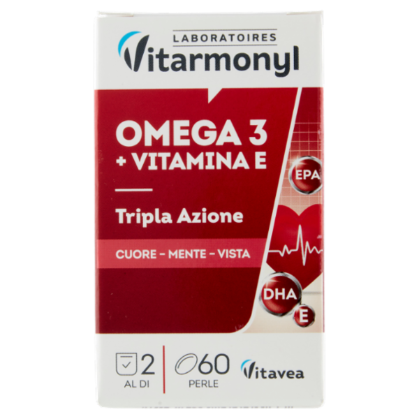 Laboratoires Vitarmonyl Omega 3 + Vitamina E 60 Perle 33,4 g