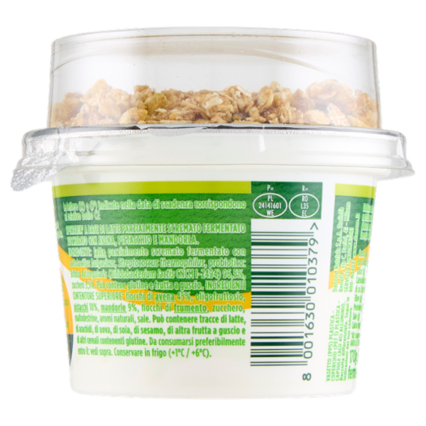ACTIVIA Mix&Go con Probiotico Bifidus, Yogurt con Avena, Pistacchio e Mandorle, 170g
