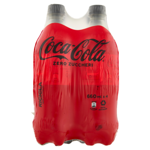 COCA-COLA Zero Zuccheri PET 4 x 660 ml