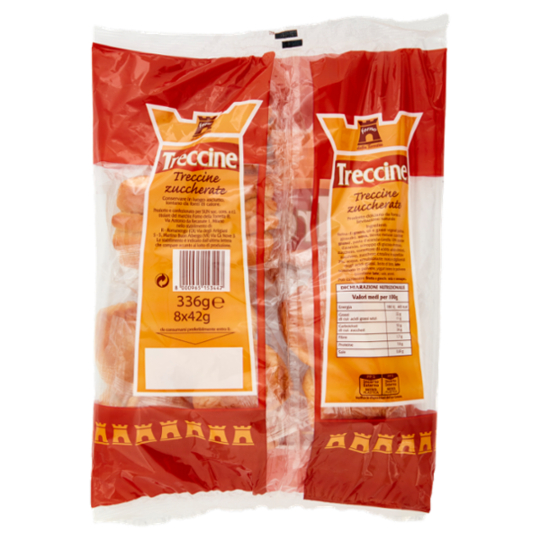 Forno Della Torretta Trecce Zuccherate 8x42 g