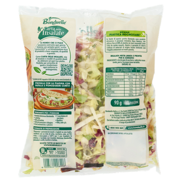 Bonduelle Carta delle Insalate Ricetta Deliziosa 90 g