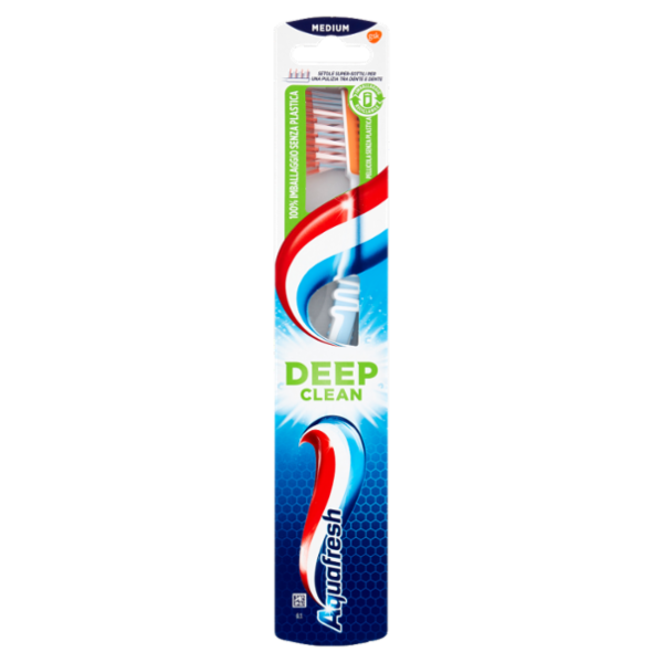 Aquafresh Flex Interdental spazzolino Denti & Lingua con setole medie igiene orale