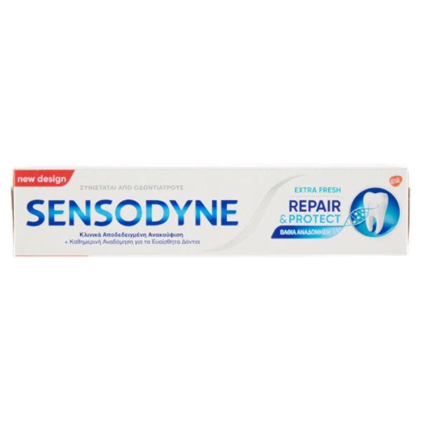 Sensodyne dentifricio repair&protect extra fresh con formulazione a base di calcio 75ml