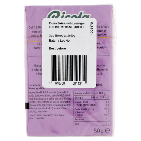 Ricola Fiori di Sambuco 2 x 50 g