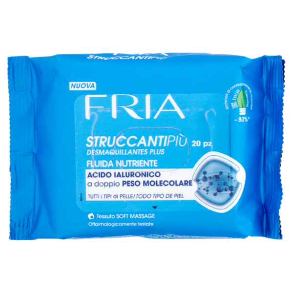Fria Struccantipiù Fluida Nutriente Tutti i Tipi di Pelle 20 pz