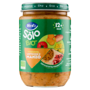 Hero Solo Bio Verdurine, Lenticchie e Manzo 190 g