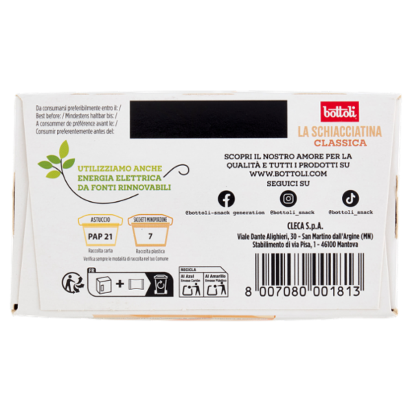 bottoli la Schiacciatina Classica 4 x 37,5 g