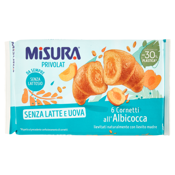 Misura Privolat Cornetti all'Albicocca 6 x 48,3 g