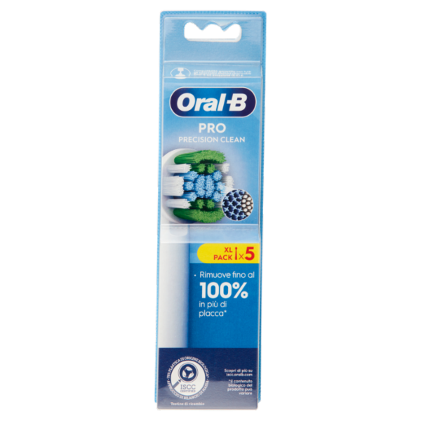 Oral-B Testine di Ricambio Pro Precision Clean per Spazzolino Elettrico Denti Ricaricabile 5 pz