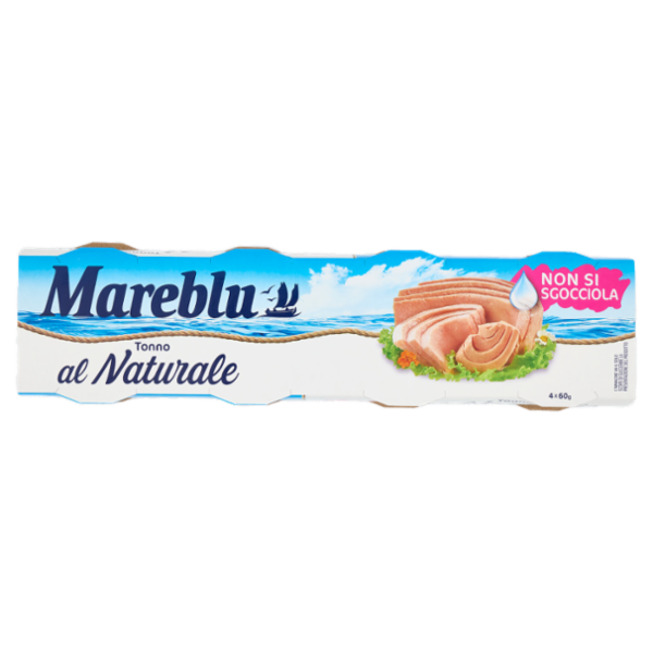 Mareblu VeroNaturale Tonno al Naturale 4 x 60 g