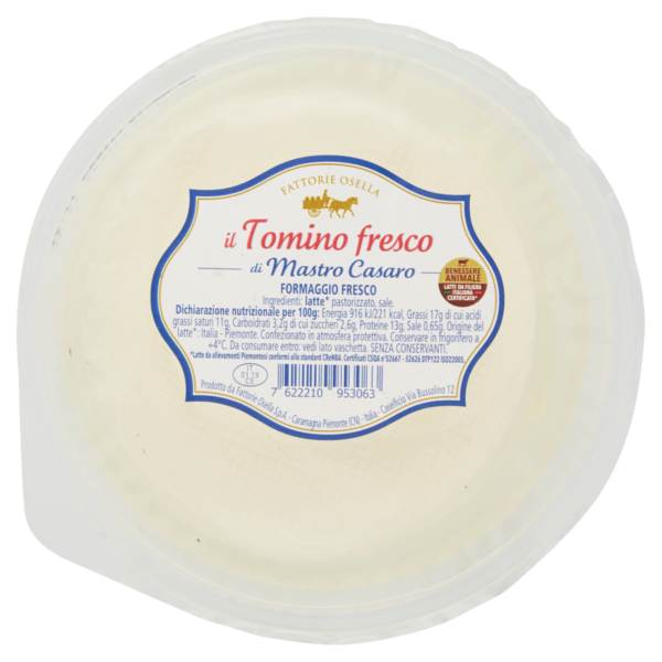 Fattorie Osella il Tomino formaggio fresco di Mastro Casaro - 125 g
