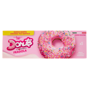Cuorenero Tiny Donuts Fragola 3 x 37 g