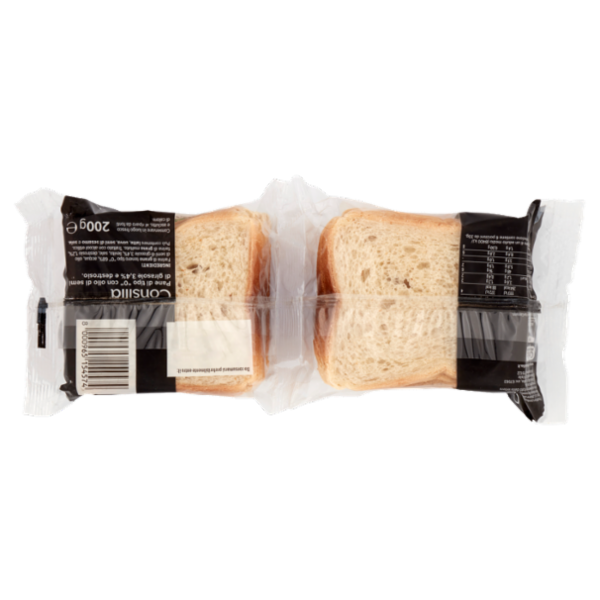 Consilia Pane per Toast 6+6 Fette 200 g