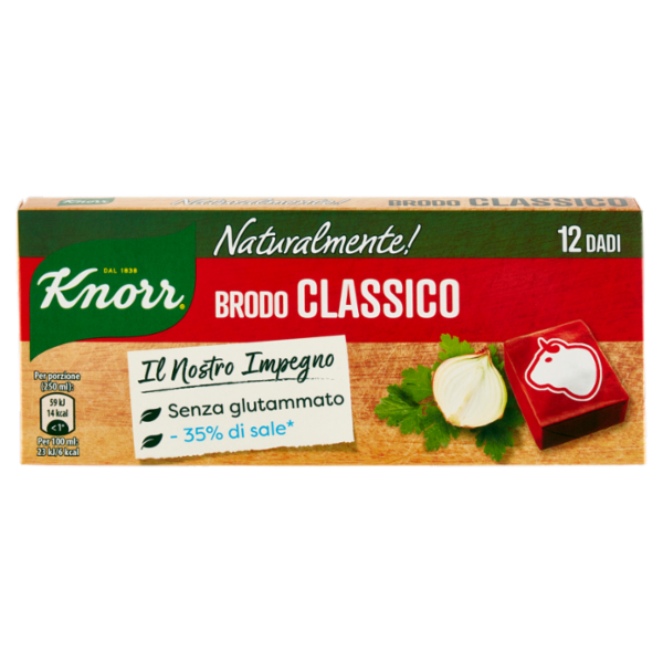 Knorr Naturalmente! Brodo Classico 12 Dadi 109 g