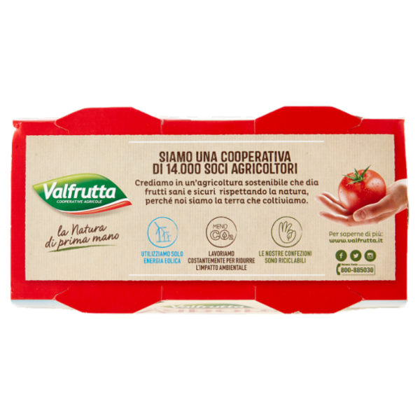 Valfrutta al Vapore Polpa Gran Cubetti 2 x 400 g