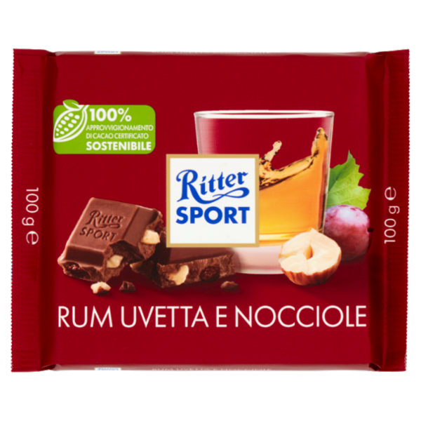 Ritter Sport Rum Uvetta e Nocciole 100 g