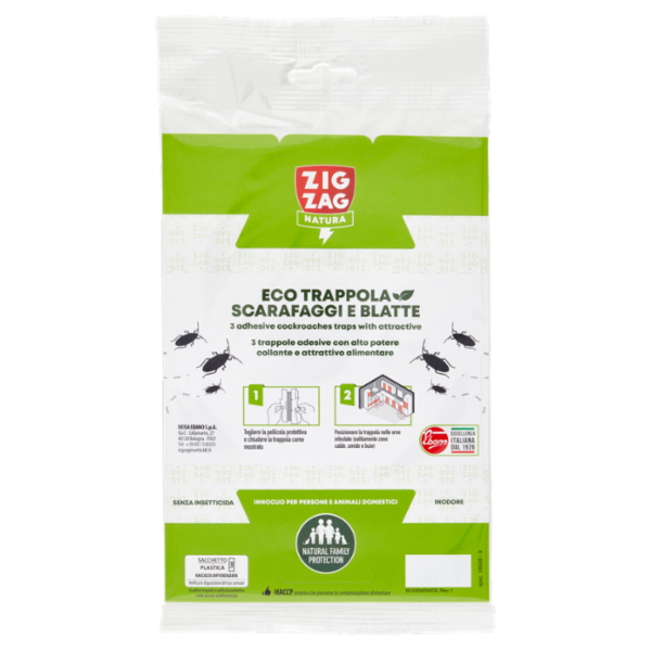 Zig Zag Natura Eco Trappola Scarafaggi e Blatte 3 pz
