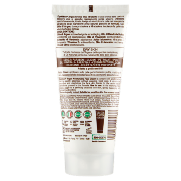 equilibra Argan Crema Viso Idratante 75 ml