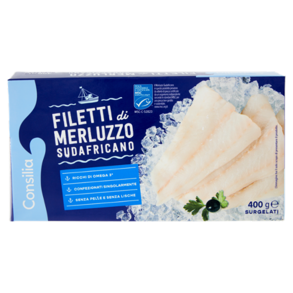 Consilia Filetti di Merluzzo Surgelati 400 g