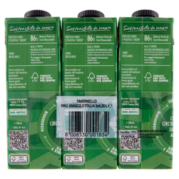 Tavernello Bianco d'Italia 3 x 0,25 L