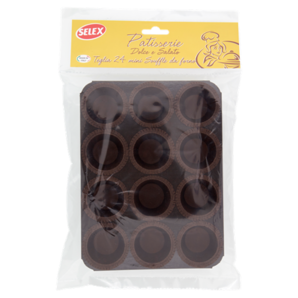 Selex Patisserie Stampo Mini Soufflé da Forno 24 Forme