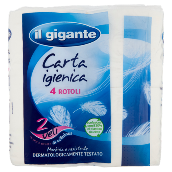 IL GIGANTE Carta igienica 4 rotoli 2 veli
