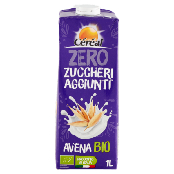 Céréal Zero Zuccheri Aggiunti* Avena Bio drink, bevanda vegetale - 1L
