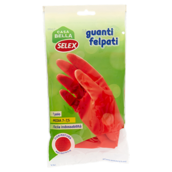 Selex Casa Bella Guanti Felpati Misura Media (7-7,5)