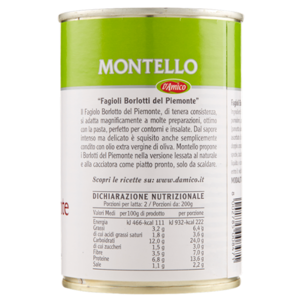 Montello Fagioli Borlotti del Piemonte alla Cacciatora 400 g