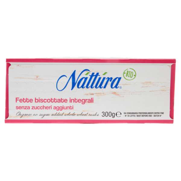 Náttúra Fette biscottate integrali senza zuccheri aggiunti Bio 300 g