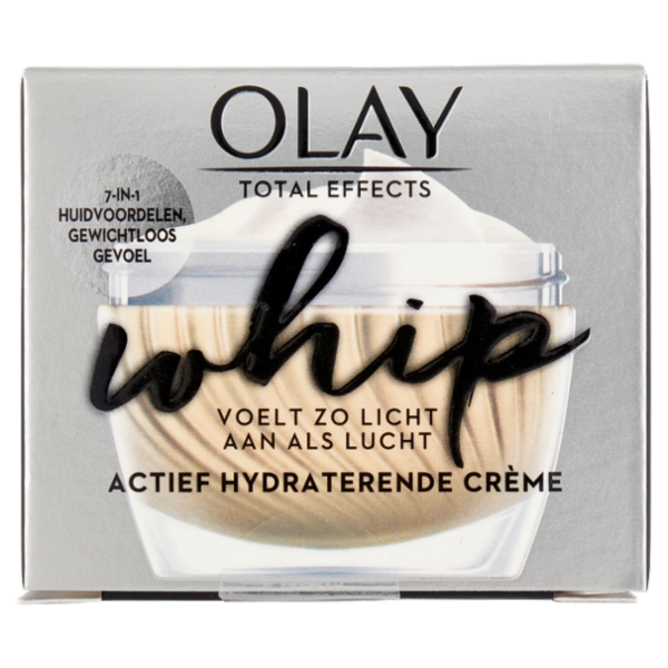 Olay Crema Viso Giorno Leggera come l'Aria Total Effects Whip - Crema Idratante Attiva - 50 ml