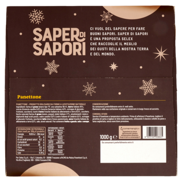 Selex Saper di Sapori Panettone Classico 1 kg
