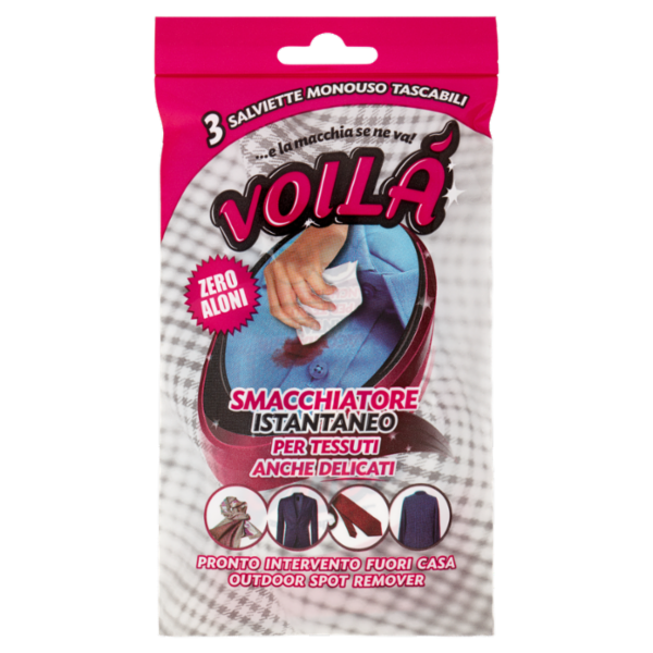 Voilà Smacchiatore Istantaneo per Tessuti Anche Delicati 3 pz