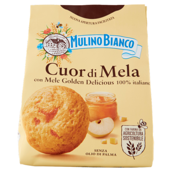Mulino Bianco Cuor di Mela Biscotti con Mele 100% Italiane 300g