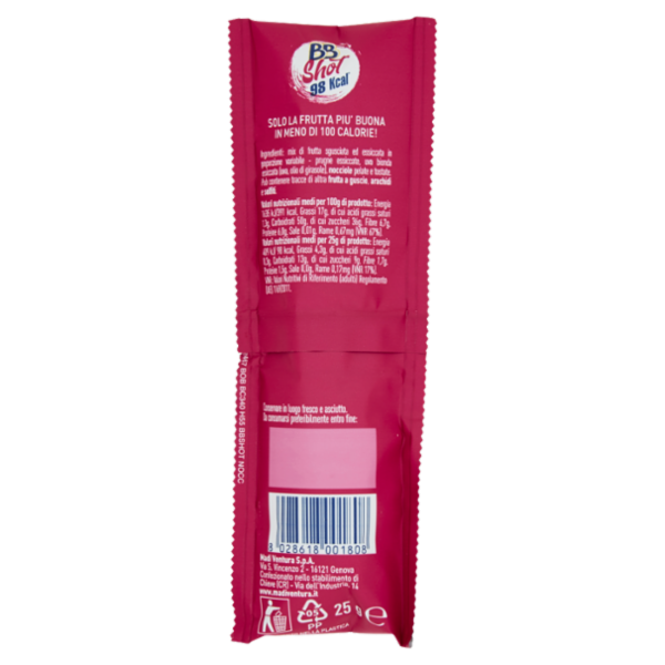 Ventura BBShot 98kcal* Mix di Nocciole tostate Prugne e Uva bionda 25 g