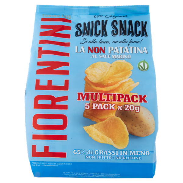 Fiorentini gli Originali Snick Snack la Non Patatina al Sale Marino 5 x 20 g