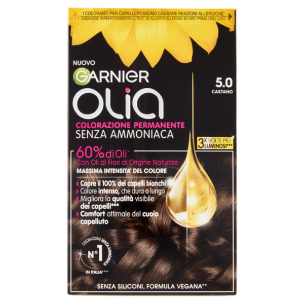 Garnier Olia Tinta Capelli, Senza Ammoniaca, Brown 50