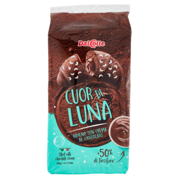 Dal Colle Cuor di Luna Ripieno con Crema al Cioccolato 5 x 50 g
