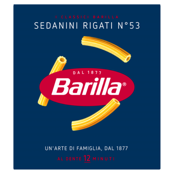Barilla Pasta Sedanini Rigati n.53 100% Grano Italiano 500g