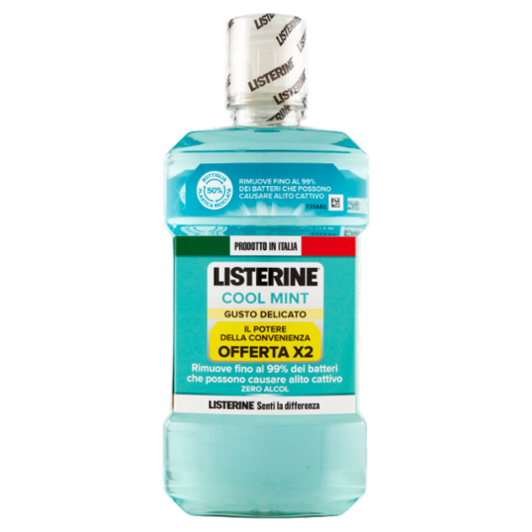 Listerine Cool Mint Gusto Delicato 2 x 500 ml