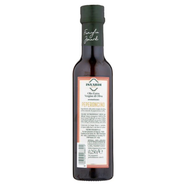 Isnardi Condimento a base di Olio Extra Vergine di Oliva aromatizzato Peperoncino 0,250 l