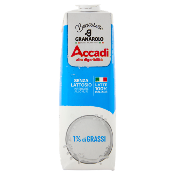 Accadì Benessere Senza Lattosio 1% di Grassi 1 L