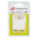 Selex Adattatore Semplice Spina 16A + 1 Presa Tedesca Bianco