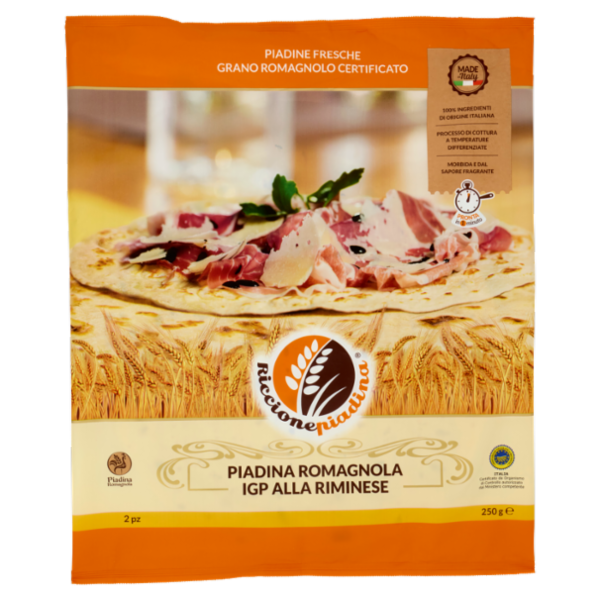 Riccionepiadina Piadina Romagnola IGP alla Riminese 2 pz 250 g