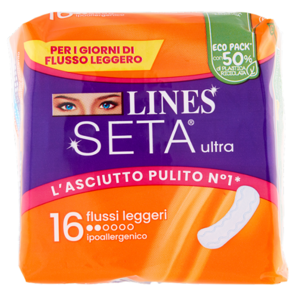Lines Seta ultra flussi leggeri 16 pz