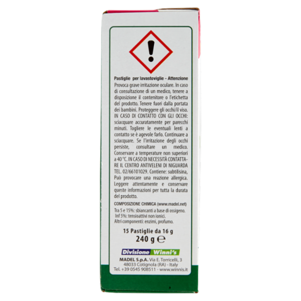 Winni's Tabs Lavastoviglie Lemon 15 x 16 g