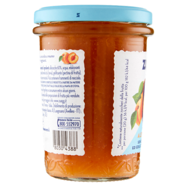 Zuegg Zero Zuccheri Aggiunti* Albicocche 220 g